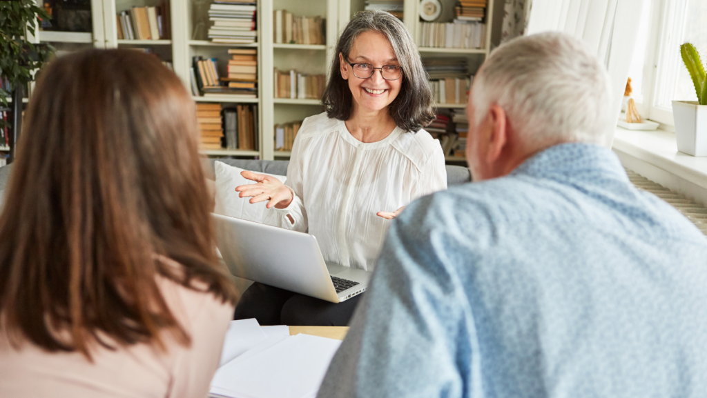 couple discussing their options for qualified charitable distributions